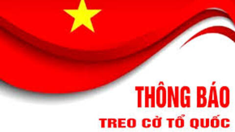Thông báo về việc treo cờ Đảng, cờ Tổ quốc chào mừng Đại hội đại biểu Đảng bộ  xã Bờ Ngoong lần thứ I, nhiệm kỳ 2025-2030